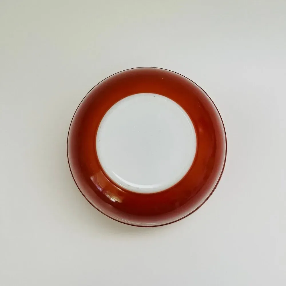 PYREX Burnt Orange Autumn Harvest Wheat Stalk 403 Mixing Bowl 2.5 Qt